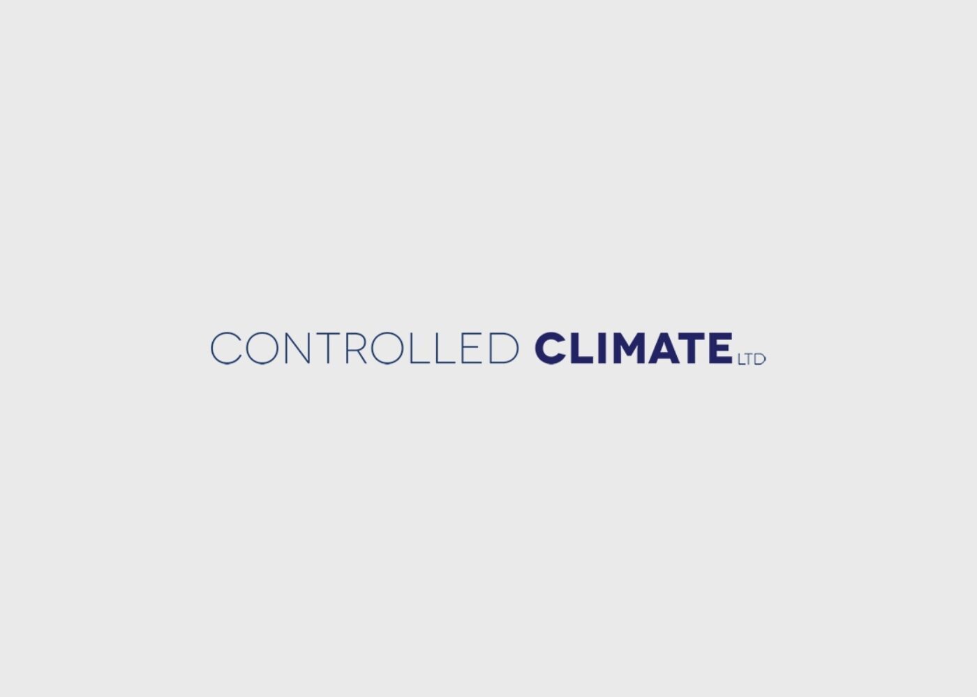 Logo with the text "Controlled Climate Ltd" on a light gray background.